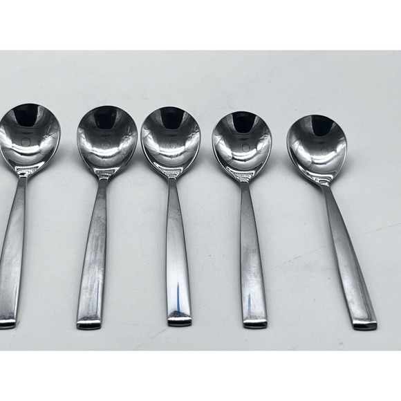 Cromargan WFM Spoons Demitasse Tiny 4 7/8" Stainless Steel Set of 5 - Picture 1 of 7